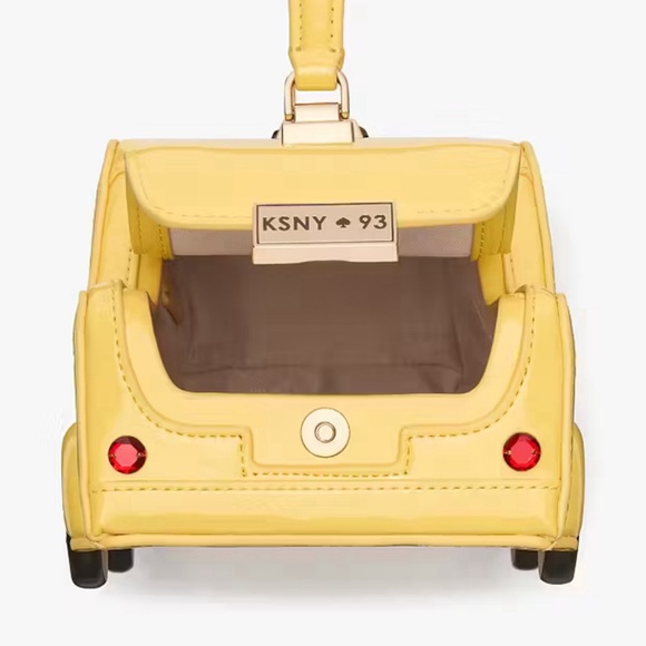 Kate Spade NWT NYC 3D Taxi Crossbody -‎ Yellow - Picture 4 of 6